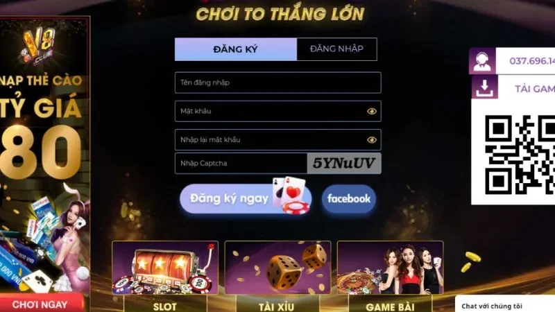 Tham gia chơi để nhận thưởng lớn tại V8Club 